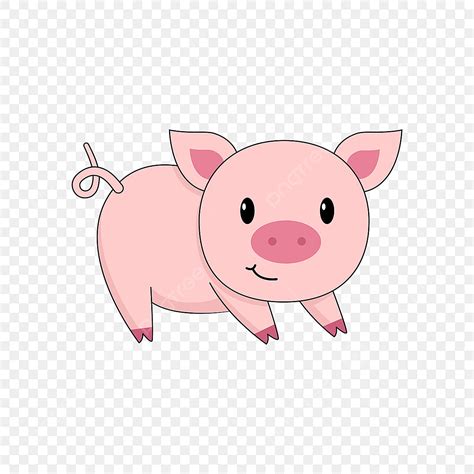 Pink Pigs Vector PNG Images, Pig Clipart Pink Cartoon Cute Pig Material Clipart, Cartoon Pig ...