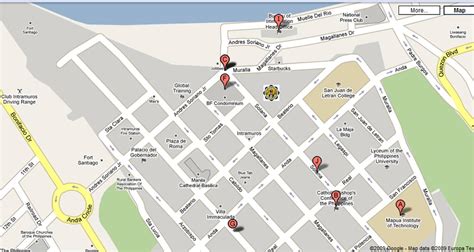 Intramuros manila map - Map of intramuros manila philippines (Philippines)