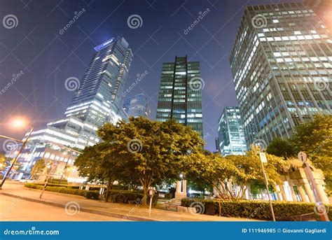 Downtown Vancouver Skyline at Night Stock Image - Image of columbia, building: 111946985