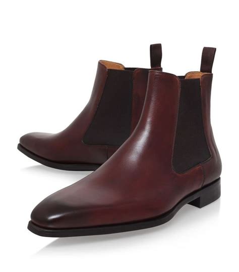 Handmade Men Burgundy Color Chelsea Boots, Leather Chelsea Ankle Boots | Chelsea boots men ...