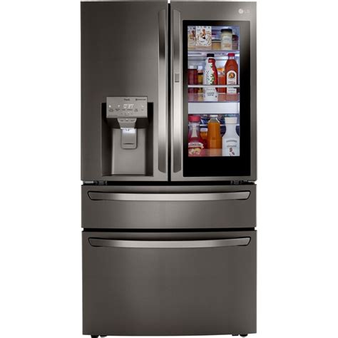 LG Craft Ice Smart Wi-Fi Enabled 22.5-cu ft 4-Door Counter-Depth French Door Refrigerator with ...