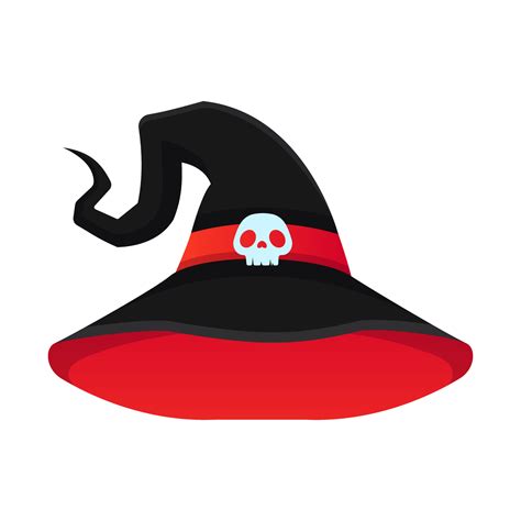 Vector halloween witch hat with skull 24350071 Vector Art at Vecteezy