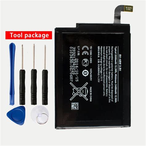 Original BV 4BW phone battery for Nokia Lumia 1520 MARS Phablet RM 937 Bea BV4BW 3500mAh|Mobile ...