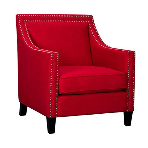 Red Erica Upholstered Chair | At Home