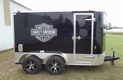 6 x 10 Tandem Custom Harley Davidson Trailer - Custom Trailers | Triple A TrailersTriple A Trailers