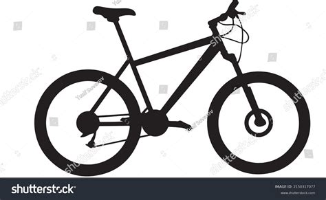 Bicycle Silhouette Black White Stock Vector (Royalty Free) 2150317077 | Shutterstock