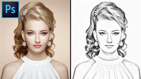 How to convert you Image into A Pencil Sketch in Photoshop. Photoshop Pencil Sketch effect ...