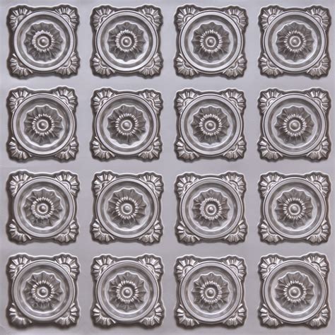 118 - Silver - Glue Up - Decorative Ceiling Tile