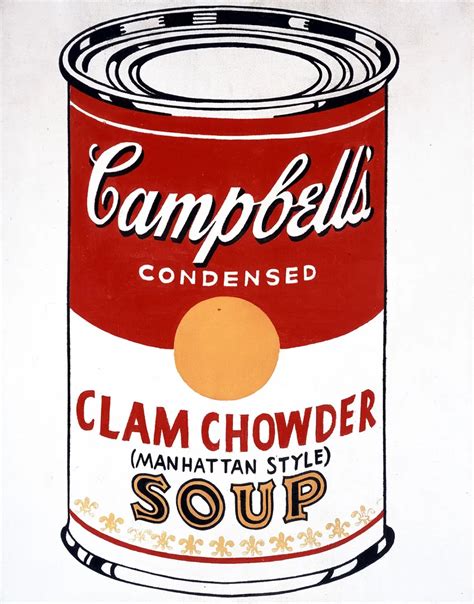 Campbell's Soup Can (Clam Chowder - Manhattan Style) [Ferus Type] - Andy Warhol | The Broad