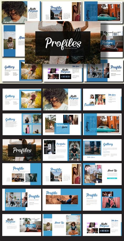 Profiles - Creative Powerpoint Presentation Template | Creative powerpoint presentations ...