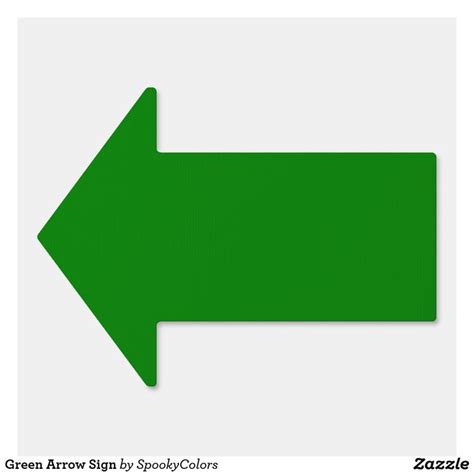 Green Arrow Sign | Zazzle | Green arrow, Arrow signs, Create sign