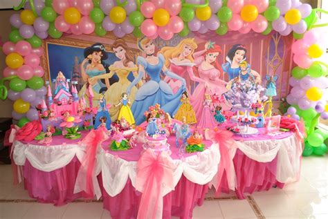 kids party disney princesses decor | Princess party decorations, Princess theme party, Disney ...