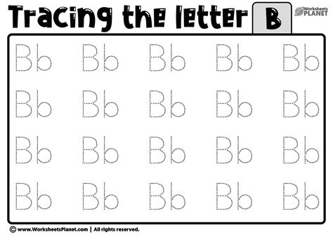 Tracing The Letter B Worksheets