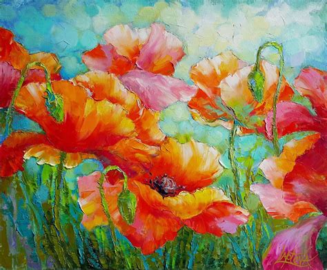 Poppies (2017) Oil painting by Viktoria Lapteva | Artfinder