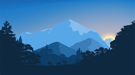 Black, blue, and gray mountain digital illustration HD wallpaper | Wallpaper Flare