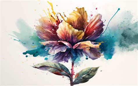 Premium Vector | Watercolor flower vector art