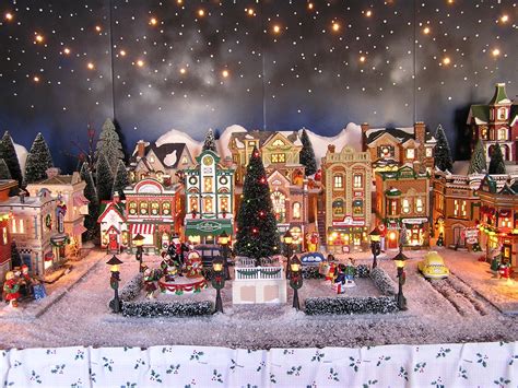 The Village Square | Christmas village display, Christmas villages, Christmas tree village