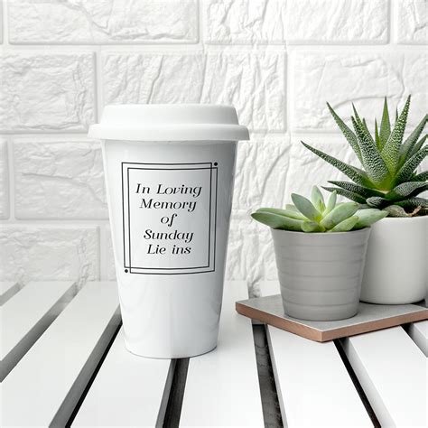 Personalised Loving Memory Ceramic Travel Mug - Gift Factory