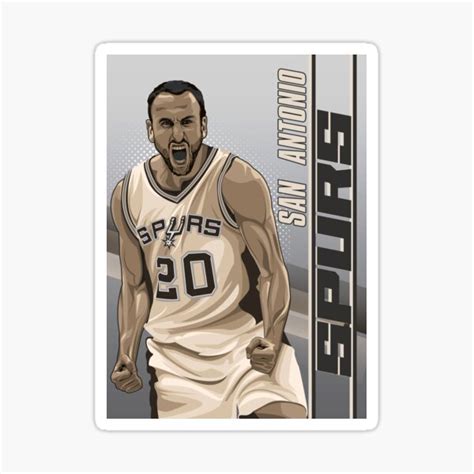 Manu Ginobili Stickers | Redbubble