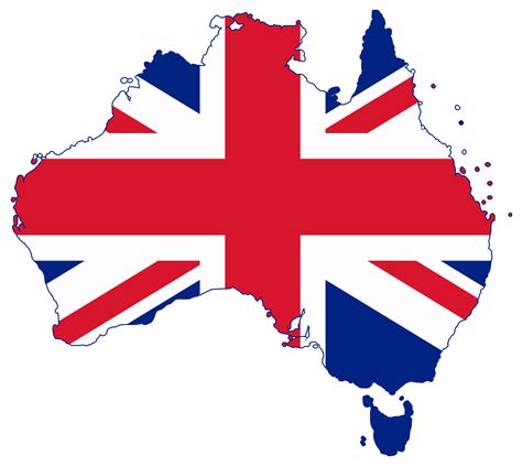 Australia Map With Flag - ClipArt Best