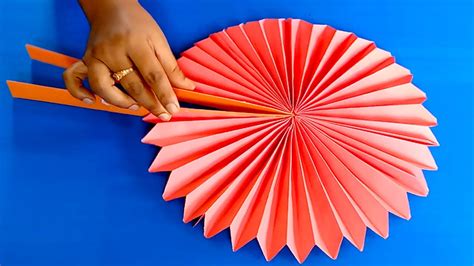 How To Make Paper Fan Easy Diy Origami Crafts Youtube - vrogue.co