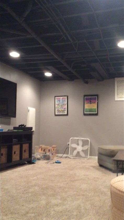 spray paint basement ceiling black - Jalisa Sterling