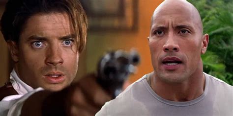 Every Dwayne Johnson Movie Franchise That Brendan Fraser Started In