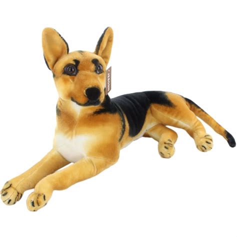 JESONN Realistic Stuffed Animals Dog Shepherd Plush Toys German Shepherd for Children's Birthday ...