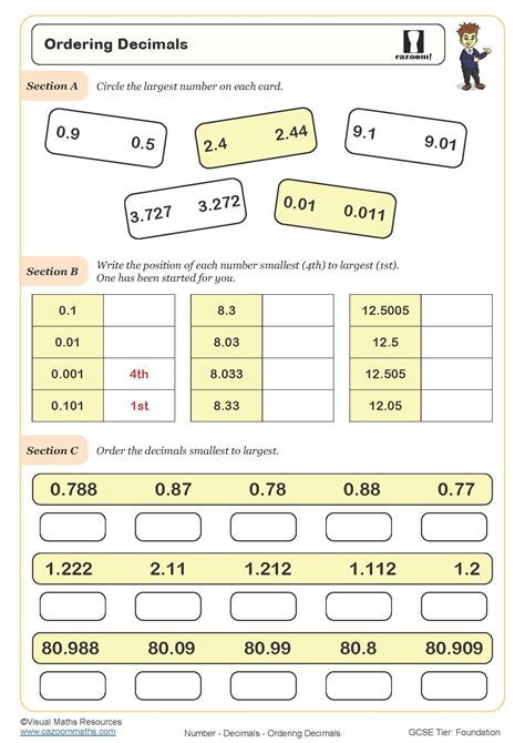 Decimal Operations Mixed Exercise Worksheet Printable PDF, 44% OFF