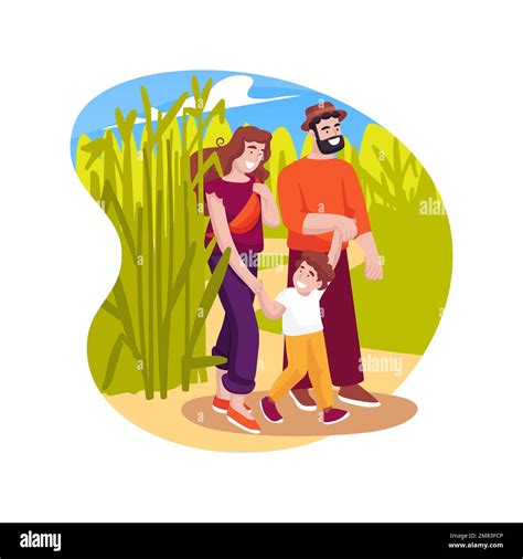 Corn maze isolated cartoon vector illustration Stock Vector Image & Art - Alamy