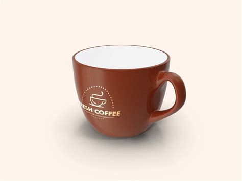 Free Ceramic Coffee Cup Logo Mockup PSD - PsFiles