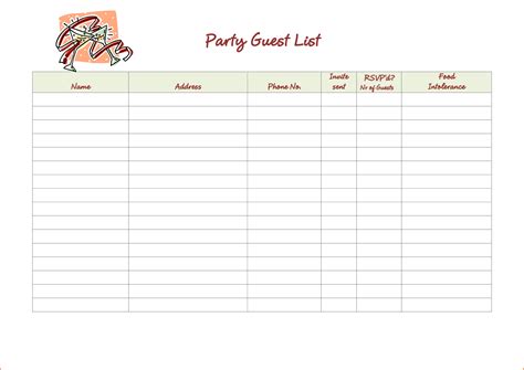 Wedding Guest List Excel Spreadsheet — db-excel.com