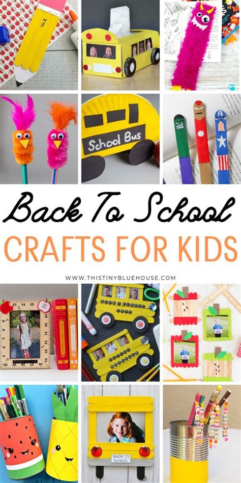 Here are over 70 clever and cute back to school crafts that are a great way to motivate your ...