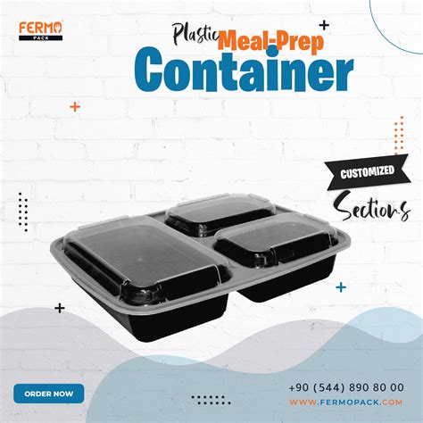 Customizable Plastic Meal-Prep Container - Fermo Pack