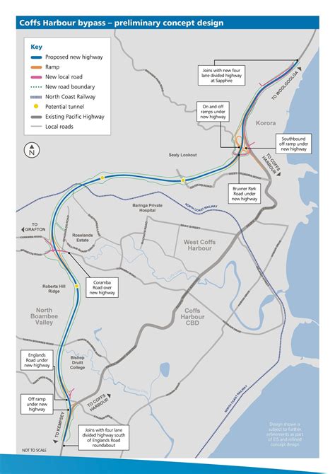 Coffs Bypass Map