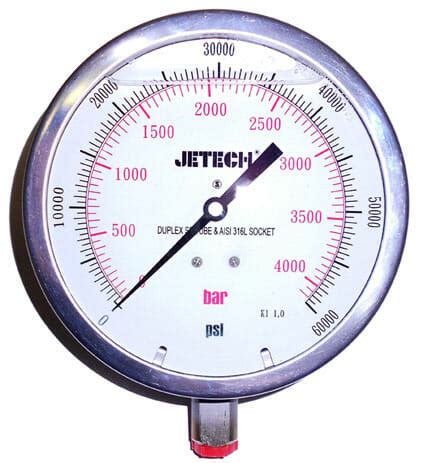 Ultra High Pressure Gauge | Jetech International LLC