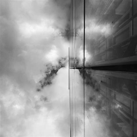 Black and White Abstract Architecture Photography Print, Sky Photography, Sky Print, Reflection ...