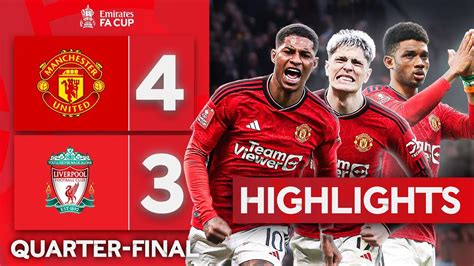 INCREDIBLE Old Trafford Thriller! 🔥 | Manchester United 4-3 Liverpool | Emirates FA Cup 2023-24 ...