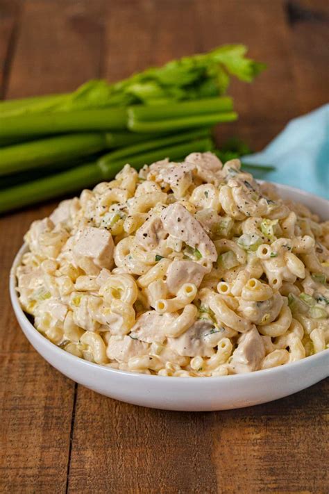 Creamy Chicken Pasta Salad Recipe - Dinner, then Dessert