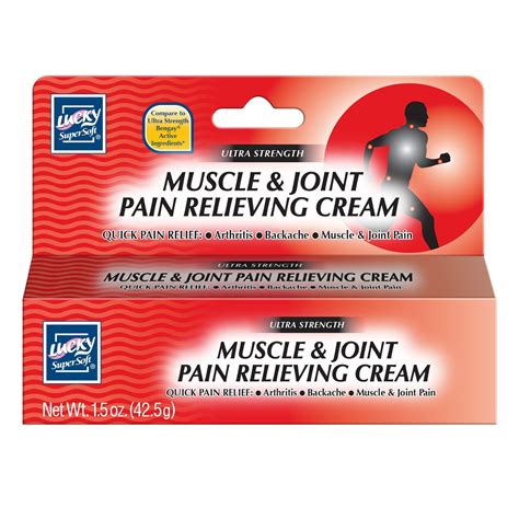 Lucky Super Soft Ointments, Muscle & Joint Pain Relieving Cream, 1.5 Oz - Walmart.com