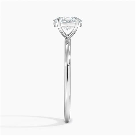 18K White Gold Perfect Fit Solitaire Ring