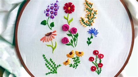 Simple Embroidery Flowers | Best Flower Site