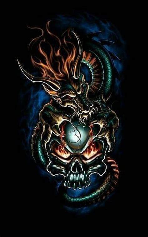 736 Wallpaper Hd Skull And Dragon For FREE - MyWeb