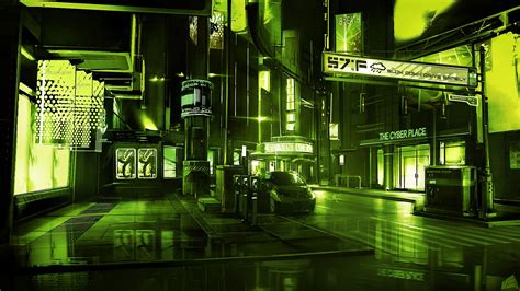 Green Anime City Wallpapers - Wallpaper Cave