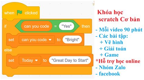 Khóa học Lập trình scratch cơ bản | Lập trình cơ bản