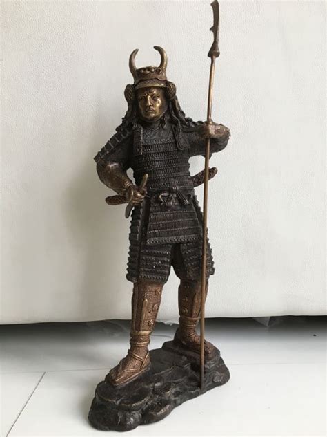 Bronze Samurai warrior statue, Japanese style - 21st century - Catawiki