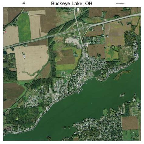 Aerial Photography Map of Buckeye Lake, OH Ohio