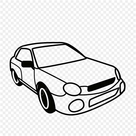 Oto Clipart Black And White Car