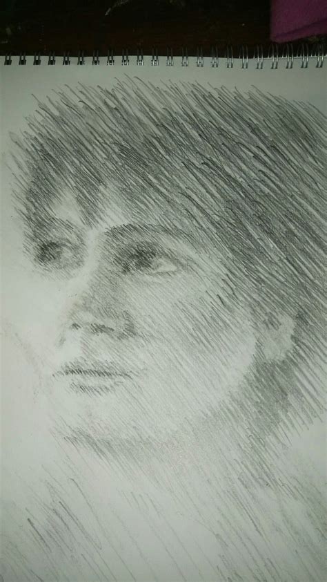 Diagonal lines pencil drawing F C MacLeod | Face drawing, 3d painting, Drawings