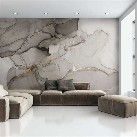 Wall mural Grey marble | Uwalls.com